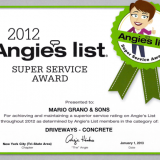 angies list award 2012