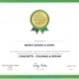 2014 angies list Mario Grano and Sons concrete